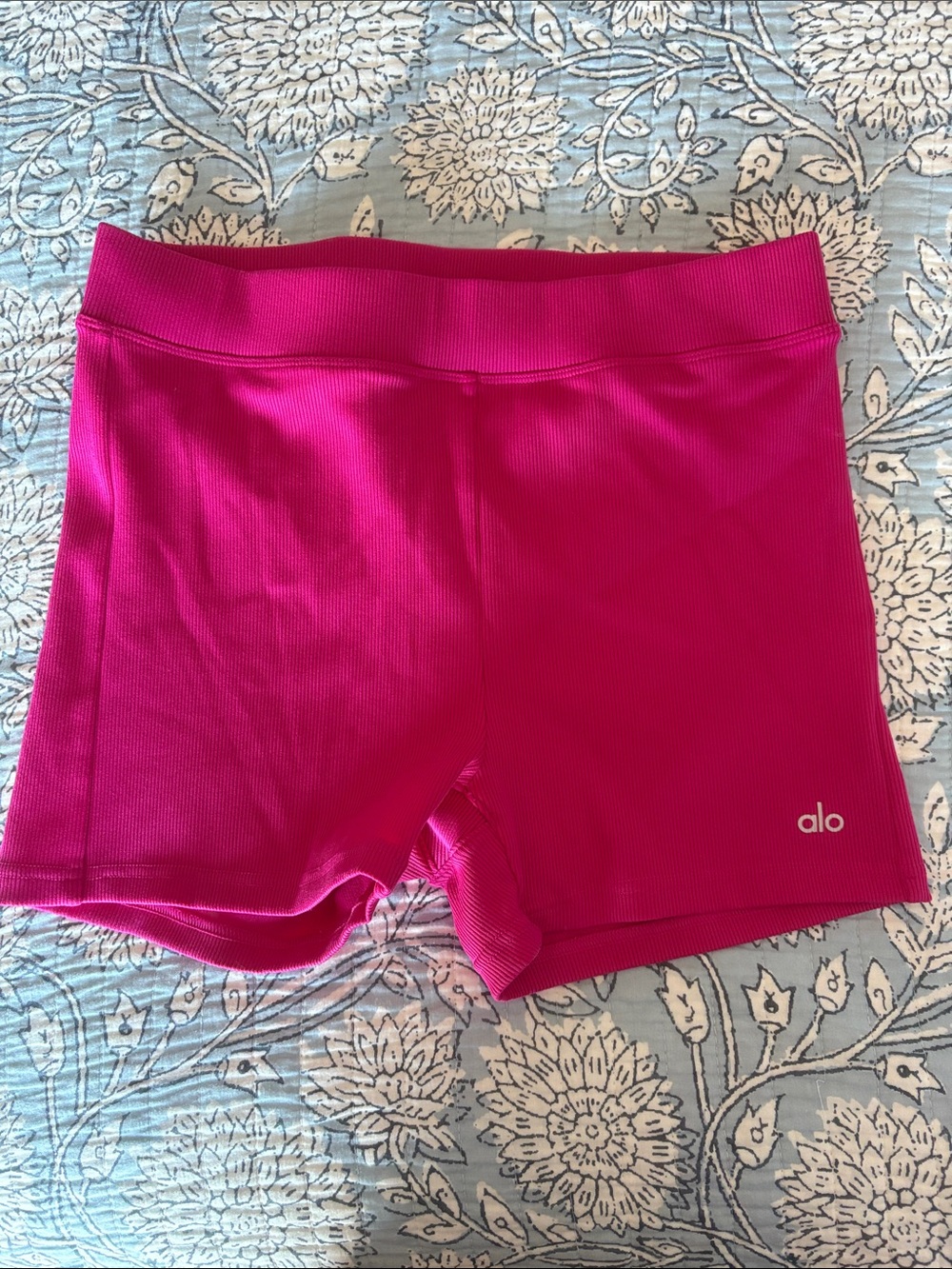 ALO Yoga Women's Hot Pink Bike Shorts